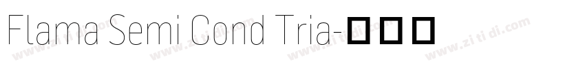 Flama Semi Cond Tria字体转换 Flama Semi Cond Tria字体转换